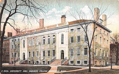 University Hall Cambridge, Massachusetts Postcard