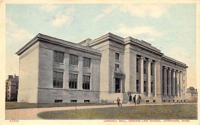 Landgell Hall Cambridge, Massachusetts Postcard