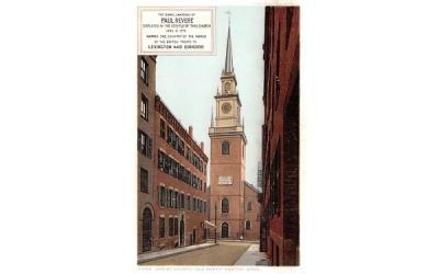 The Signal Lanterns of Paul Revere Concord, Massachusetts Postcard