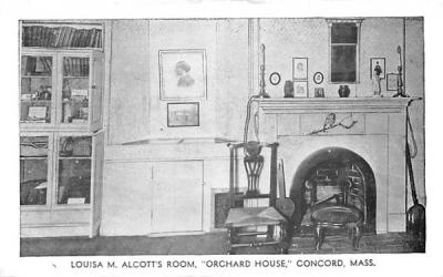 Louisa Alcott's Room Concord, Massachusetts Postcard