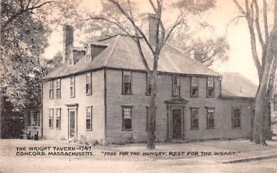 The Wright Tavern Concord, Massachusetts Postcard