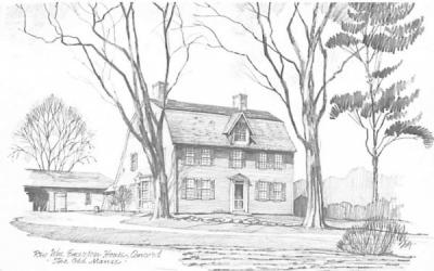 Rev. Wm Emerson House Concord, Massachusetts Postcard