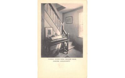 Stairway, Dining Room Concord, Massachusetts Postcard