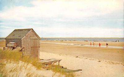 Beach at foot of Water St. Chatham, Massachusetts Postcard
