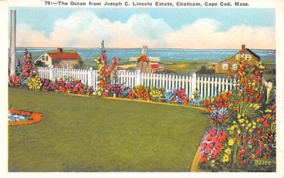 The Ocean from Joseph C. Lincoln Estate  Chatham, Massachusetts Postcard
