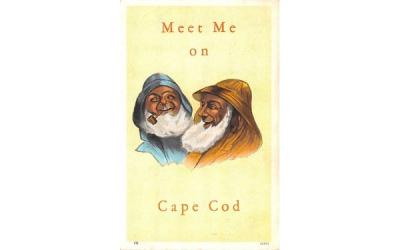 Meet Me on Cape Cod Massachusetts Postcard