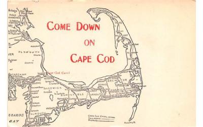 Come Down on Cape Cod Massachusetts Postcard