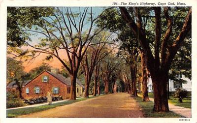The King's Highway Cape Cod, Massachusetts Postcard