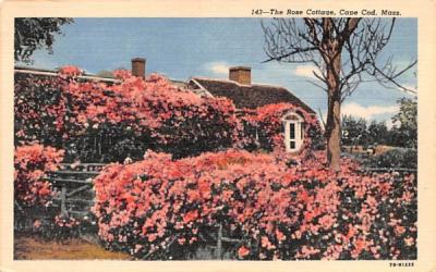 The Rose Cottage Cape Cod, Massachusetts Postcard