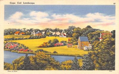 Cape Cod Landscape Massachusetts Postcard