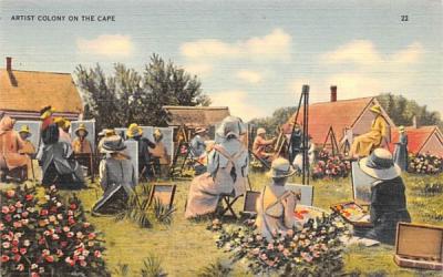 Artist Colony on the Cape Cape Cod, Massachusetts Postcard