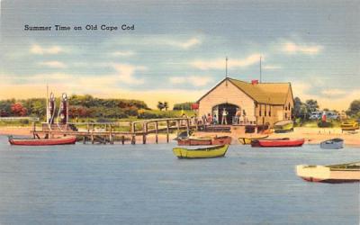Summer Time Cape Cod, Massachusetts Postcard