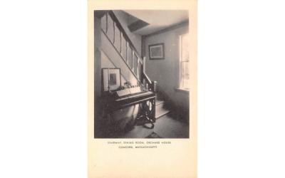 Stairway, Dining Room Concord, Massachusetts Postcard