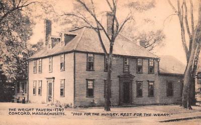 The Wright Tavern-1747 Concord, Massachusetts Postcard