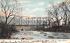 Maple Street & Railroad Bridge Chester, Massachusetts Postcard