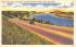 View along Cape Cod Canal Massachusetts Postcard