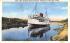New York Boston Boat Cape Cod, Massachusetts Postcard