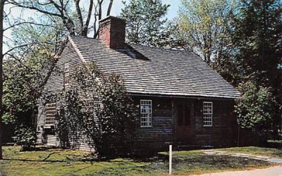 Little Brown House of the Alban's Road Deerfield, Massachusetts Postcard