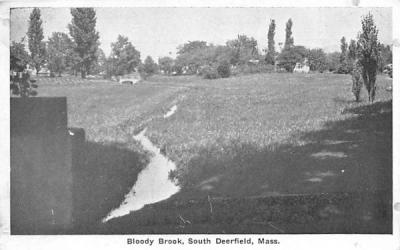 Bloody Brook Deerfield, Massachusetts Postcard