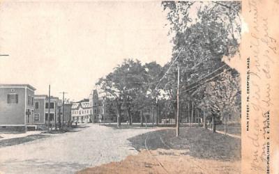 Main Street Deerfield, Massachusetts Postcard