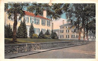 Colonial House Duxbury, Massachusetts Postcard