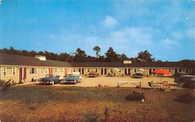 Falx Pond Motel Dennis, Massachusetts Postcard
