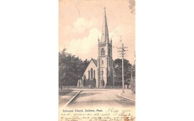 Episcopal Church Dedham, Massachusetts Postcard