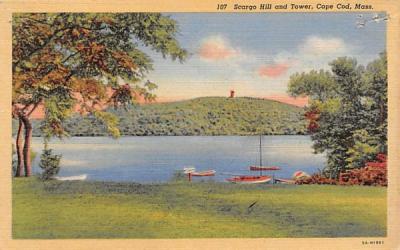 Scargo Hill & Tower Dennis, Massachusetts Postcard