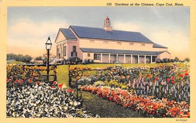 Garden at the Cinema Dennis, Massachusetts Postcard
