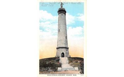Miles Standish Monument Duxbury, Massachusetts Postcard