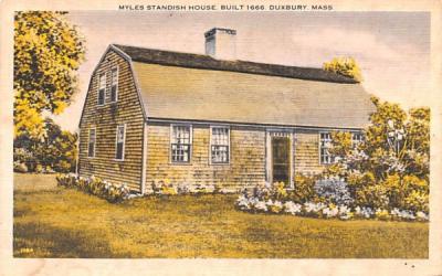Myles Standish House Duxbury, Massachusetts Postcard