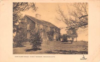 John Alden House Duxbury, Massachusetts Postcard