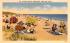 Bathing Beach Dennisport, Massachusetts Postcard