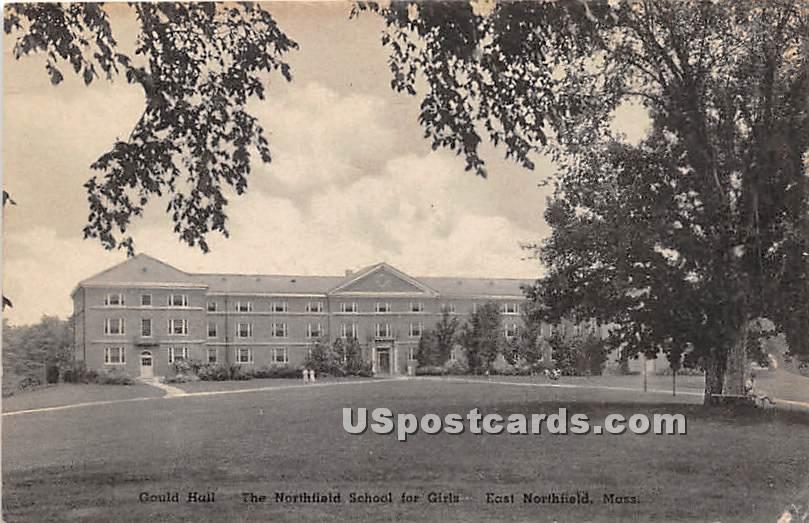 Gould Memorial Hall at Northfield Seminary - East Northfield, Massachusetts MA Postcard