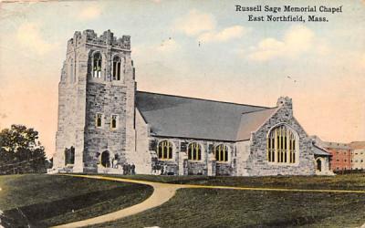 Russell Sage Memorial Chapel East Northfield, Massachusetts Postcard