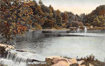 Wanamaker Lake East Northfield, Massachusetts Postcard