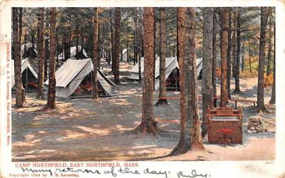 Camp Northfield  East Northfield, Massachusetts Postcard