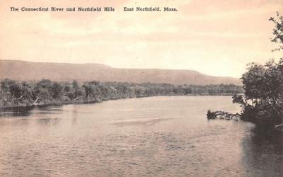 The Conneticut River & Northfield Hills East Northfield , Massachusetts Postcard