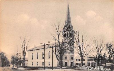 Congregational Church Easthampton, Massachusetts Postcard