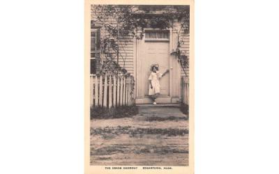The Deane Doorway Edgartown, Massachusetts Postcard
