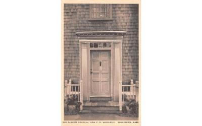 Old Daggett Doorway Edgartown, Massachusetts Postcard