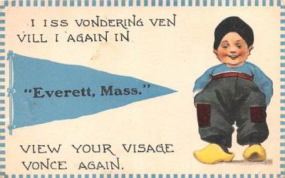 Everett, Mass. Everrett, Massachusetts Postcard