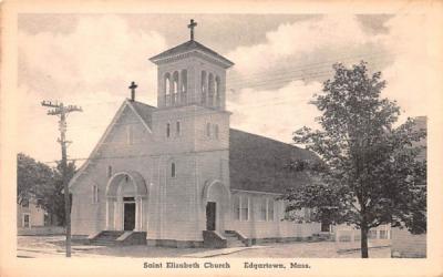 Saint Elizabeth Church Edgartown, Massachusetts Postcard