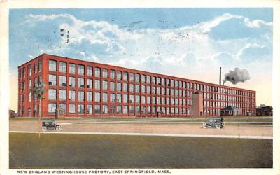 New England Westinghouse Factory East Springfield, Massachusetts Postcard