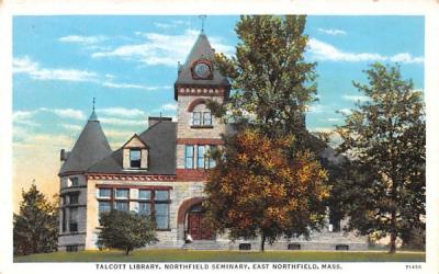 Talicott Library East Northfield, Massachusetts Postcard