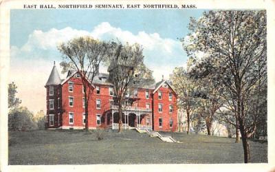 East Hall East Northfield, Massachusetts Postcard