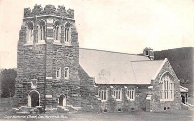 Sage Memorial Chapel East Northfield, Massachusetts Postcard