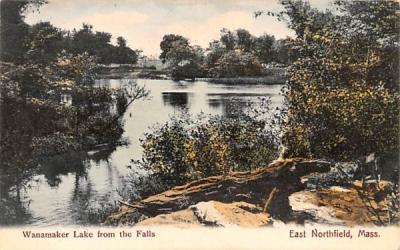 Wanamaker Lake from the Falls East Northfield, Massachusetts Postcard