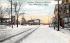 Jackson Square in Winter East Weymouth, Massachusetts Postcard