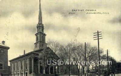 Baptist Church - Fitchburg, Massachusetts MA Postcard